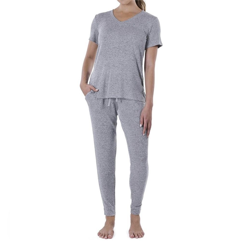 NWT N Natori Rib Sweater Knit 2 Piece Jogger Loungewear Set
